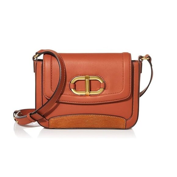 Like New Vince Camuto Renly Leather Crossbody  9"L x 6 1/2"H x 3"D - Picture 1 of 11